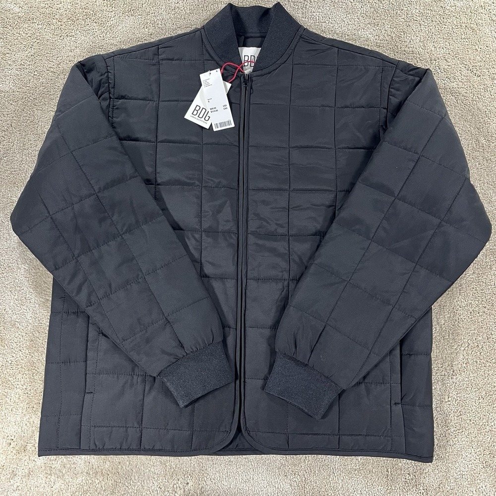 BDG Urban Outfitters quilted bomber jacket Men's in black Size Small Lightweight